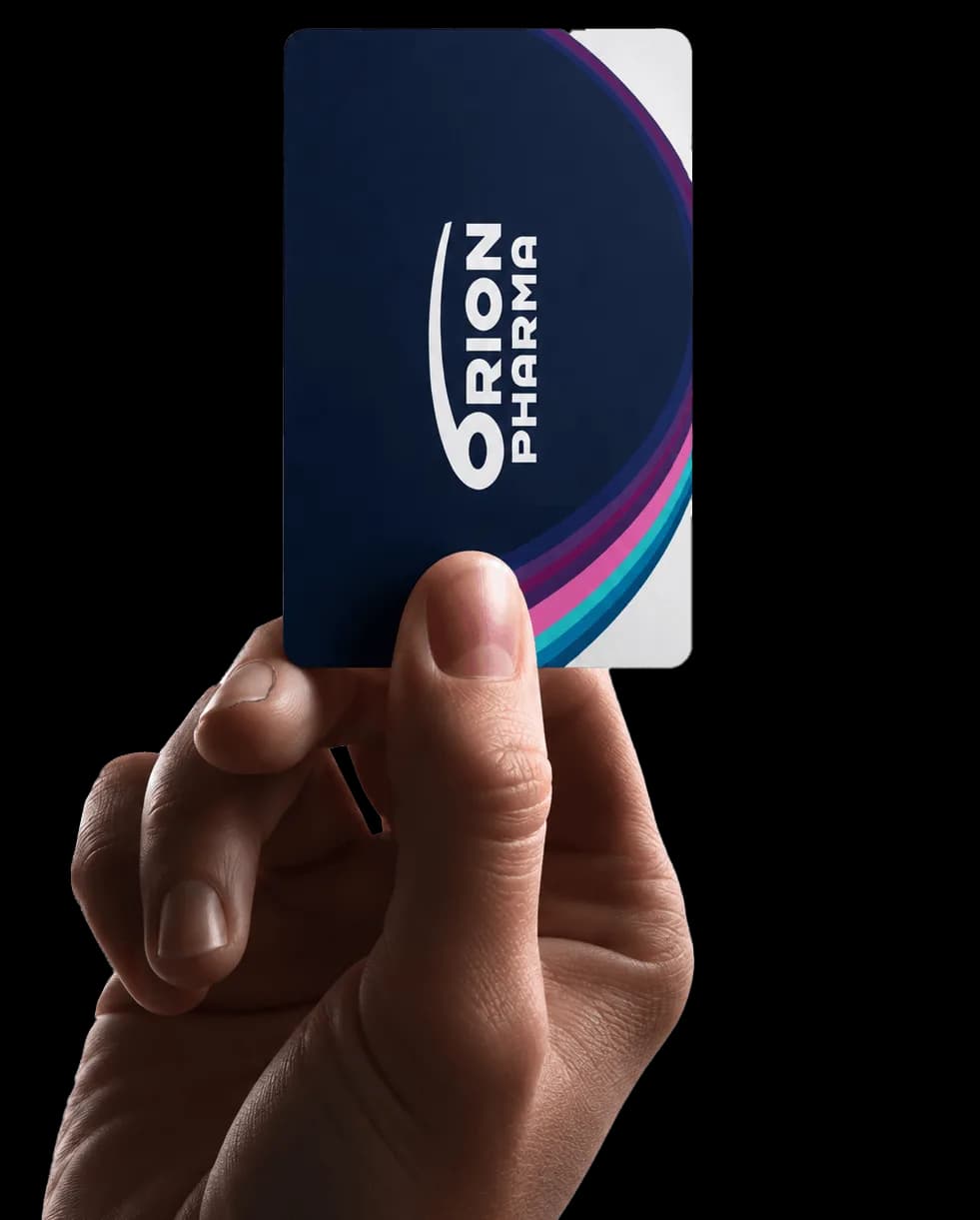 Tarjeta NFC de Orion Pharma