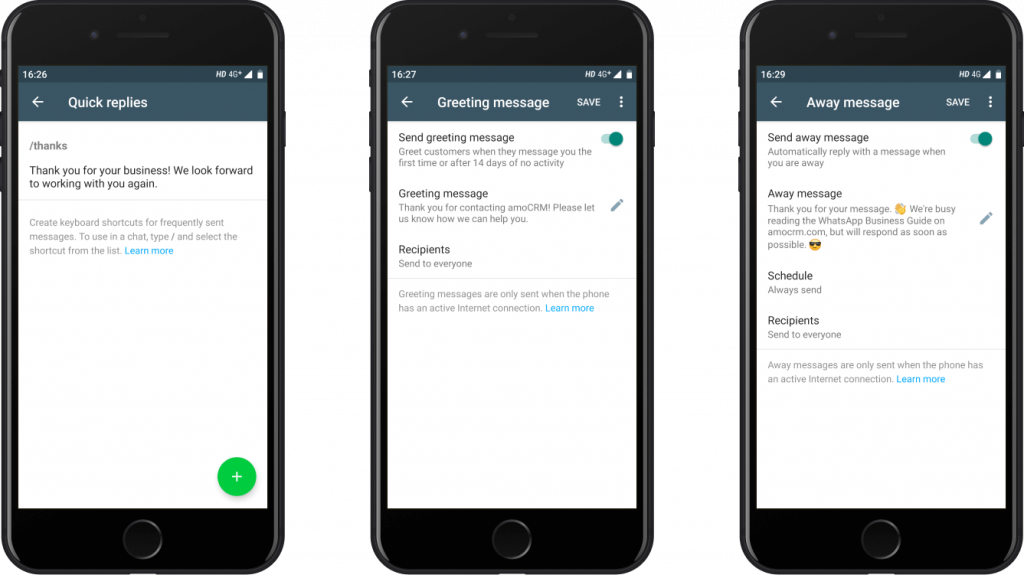 Programar mensajes automáticos en WhatsApp