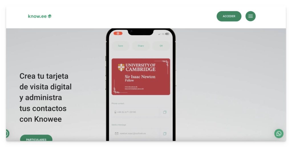 Image of the KNOW.EE platform home page.